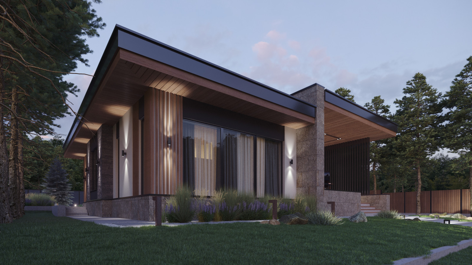 Проект дома для загородного отдыха в горах, Челябинская область