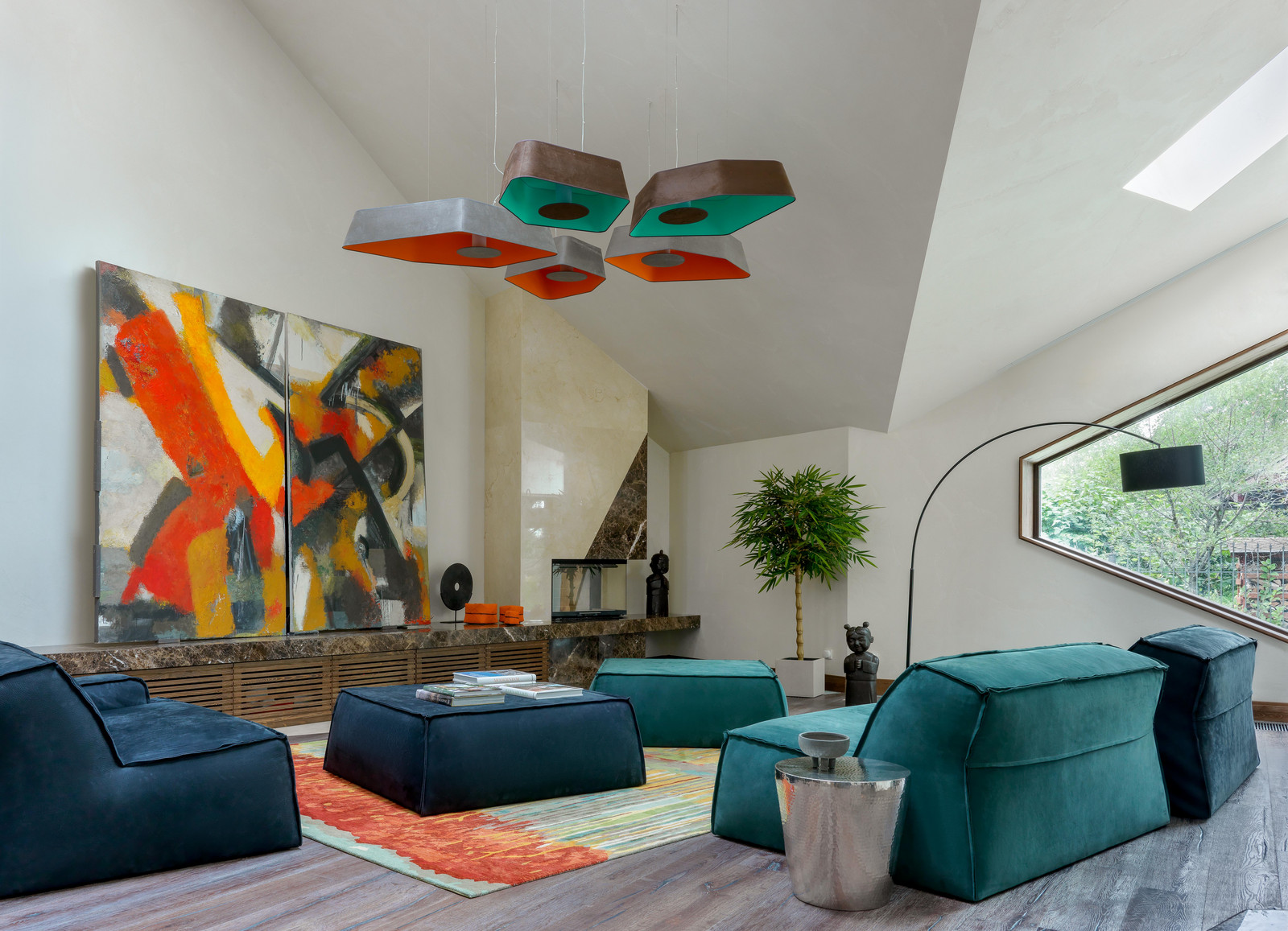 Гостиная. Загородный дом Шале