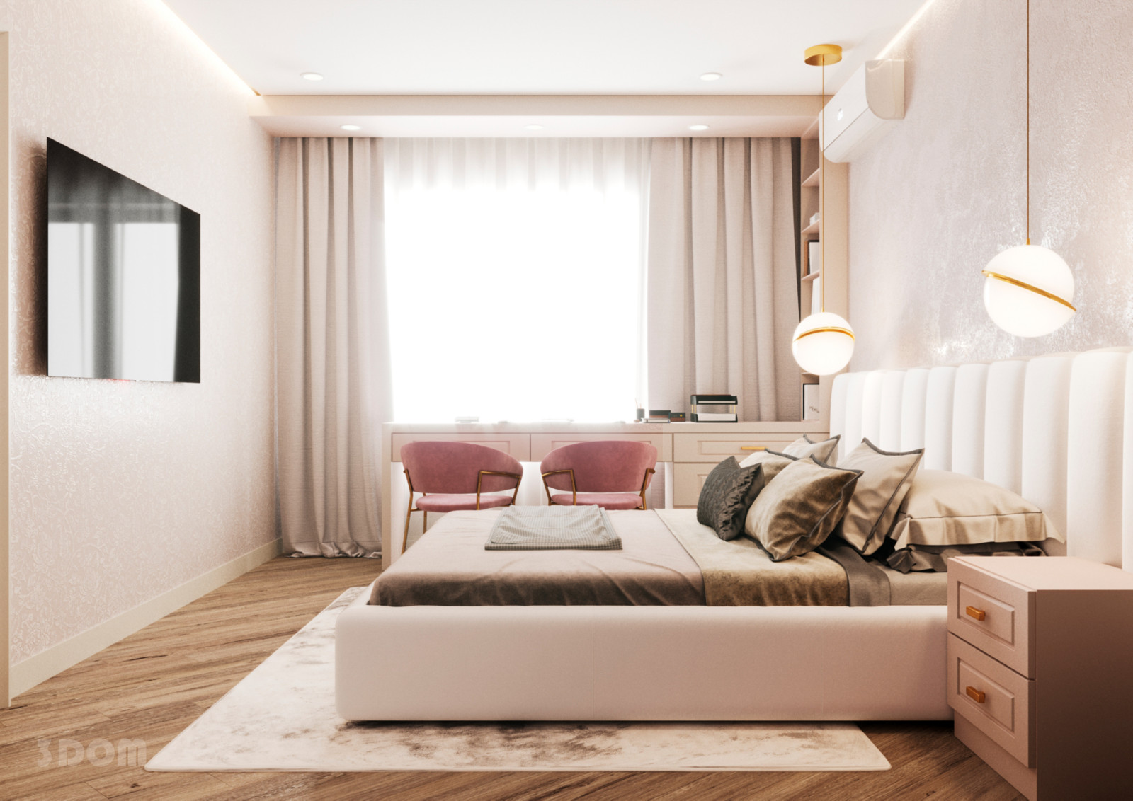 КВАРТИРА ЖК "СЕРДЦЕ РОСТОВА-2" 60кв.м | 3DOM
