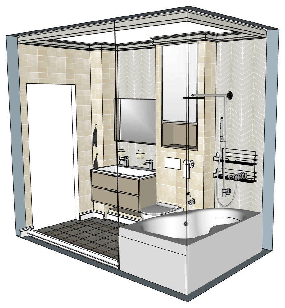 Обложка проекта: Дизайн-проект ванной