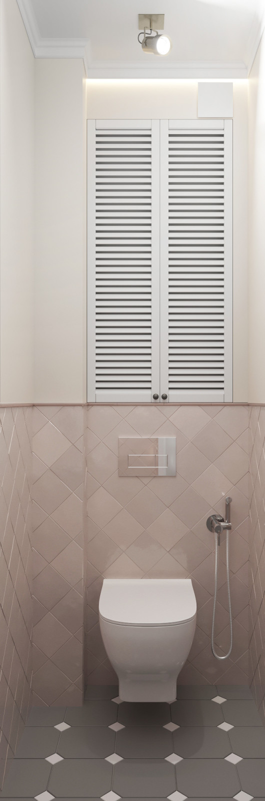 Санузел с стиле неоклассика