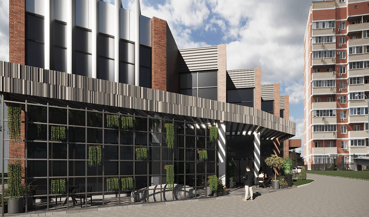 Эскиз Административного здания г. Краснодар