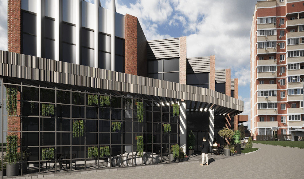 Эскиз Административного здания г. Краснодар