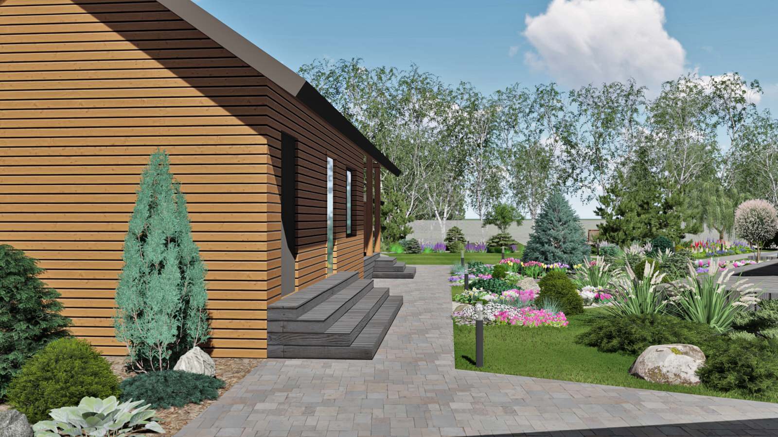 Ландшафт участка в д.Ключи