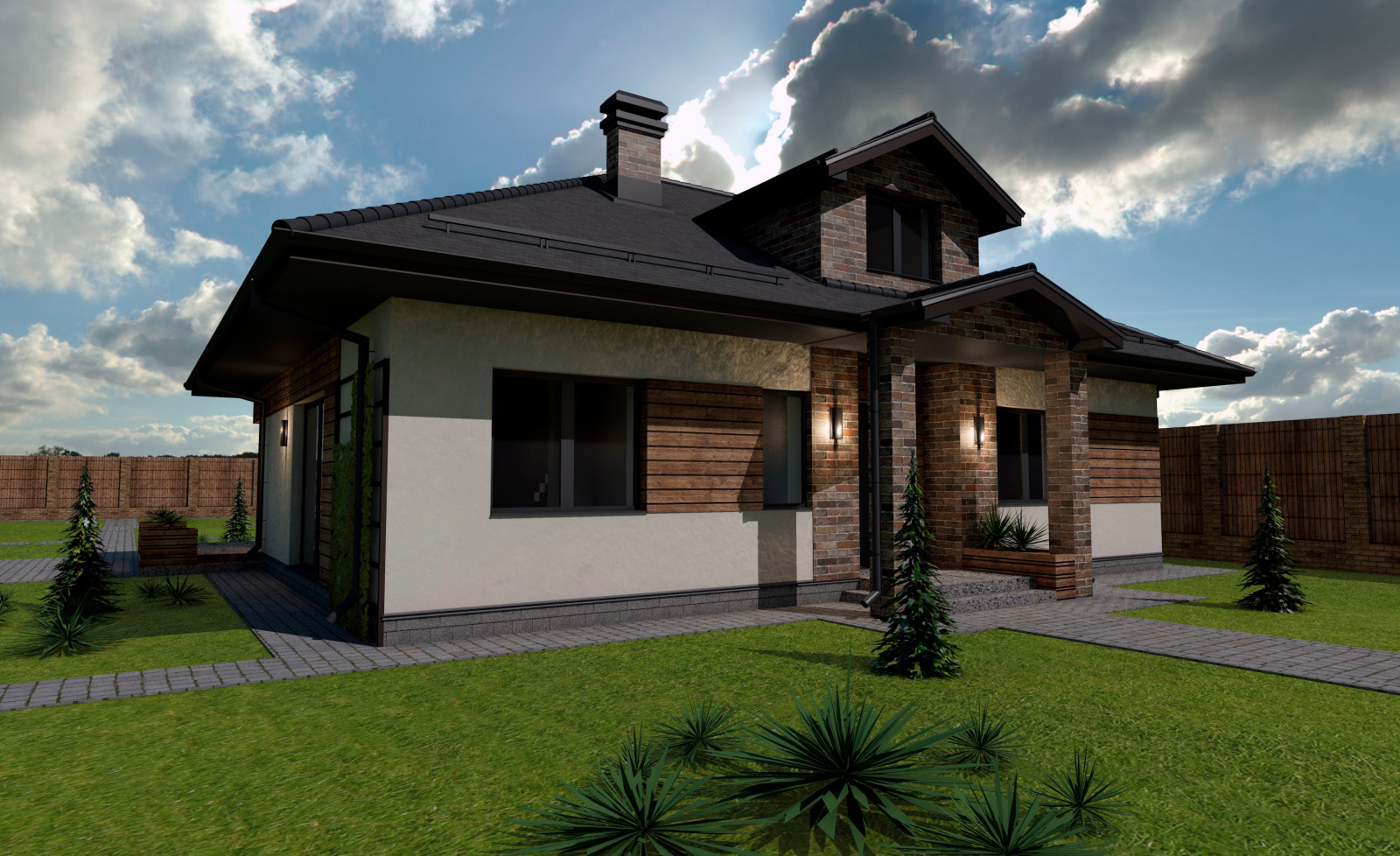 Дизайн-проект экстерьера дома 2
