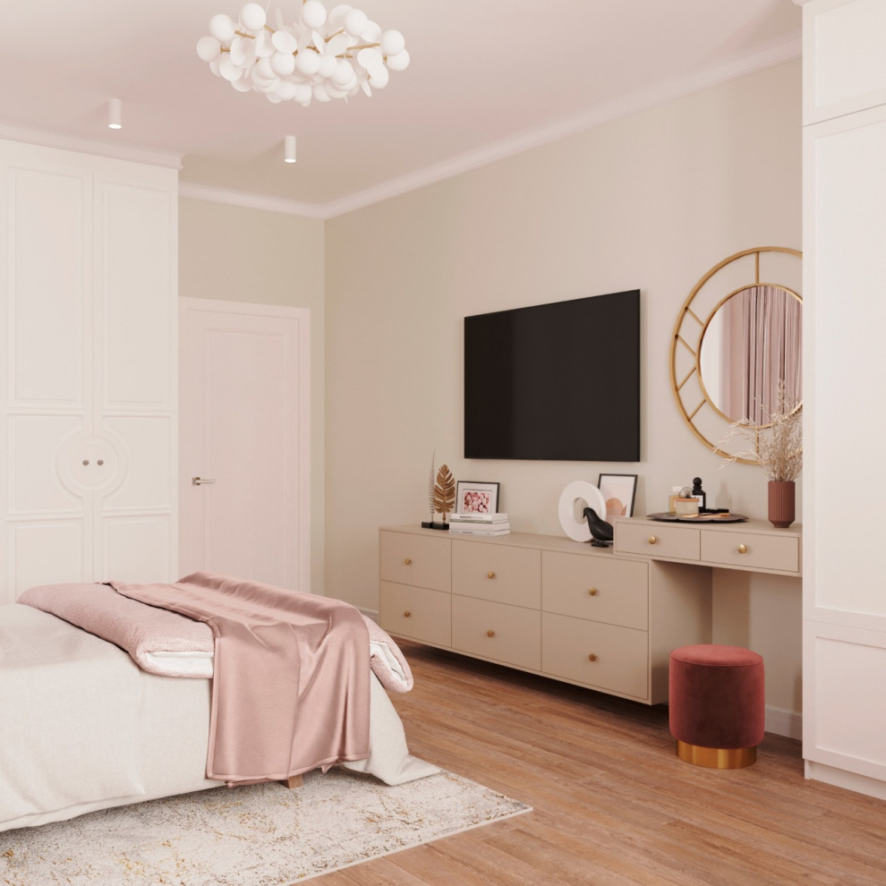 Дизайн проект детской для девочки ул. Сосинская г. Москва