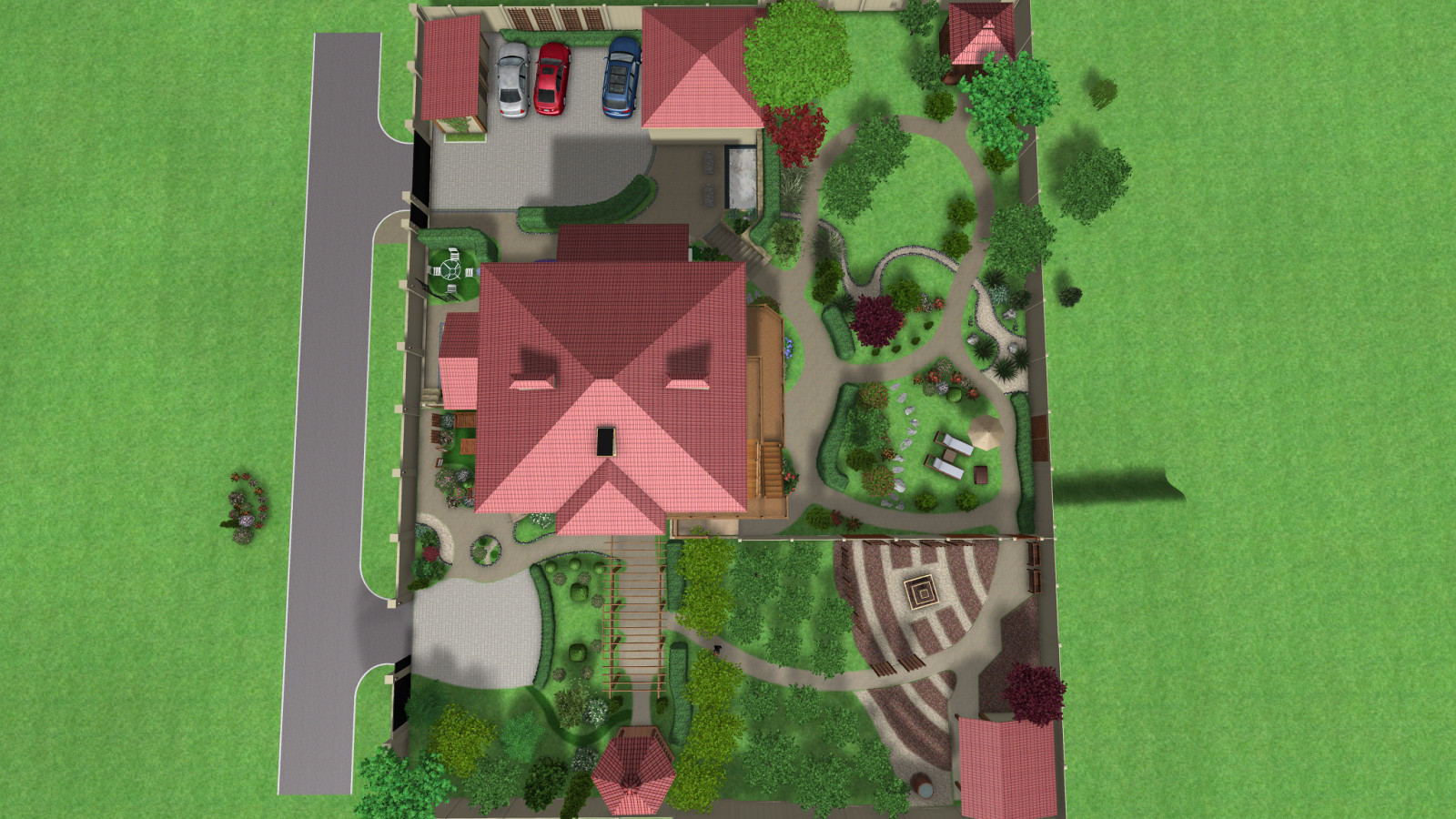 Приусадебная территория минигостинницы