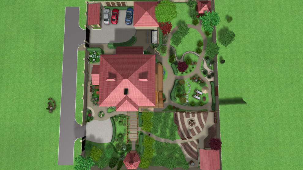 Приусадебная территория минигостинницы