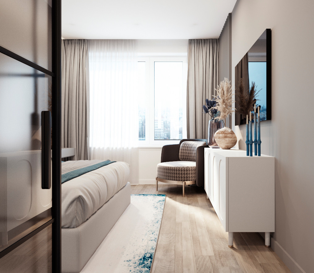 Интерьер в черно-белом цвете