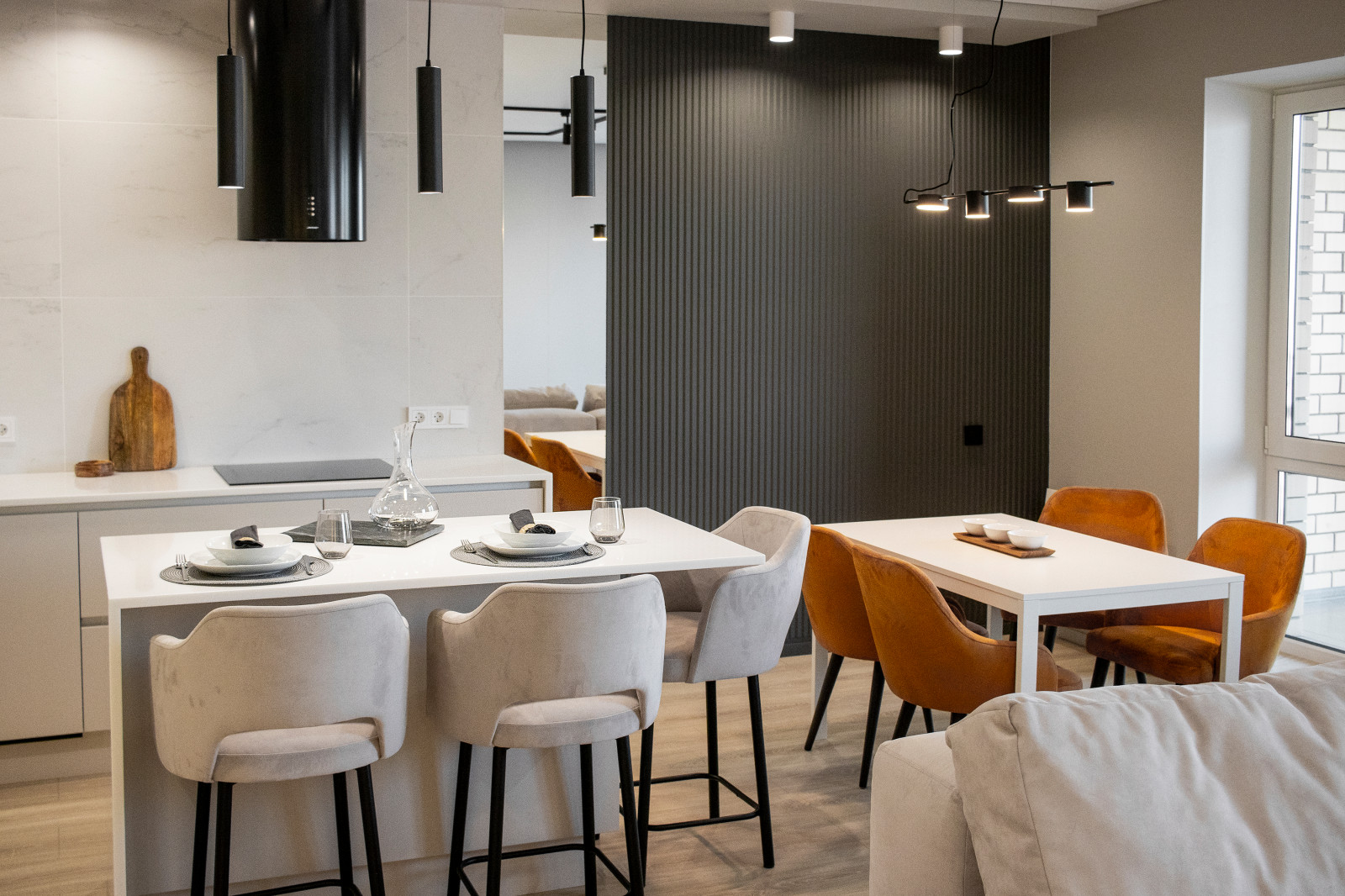 Кухня-гостиная в ЖК Правобережный