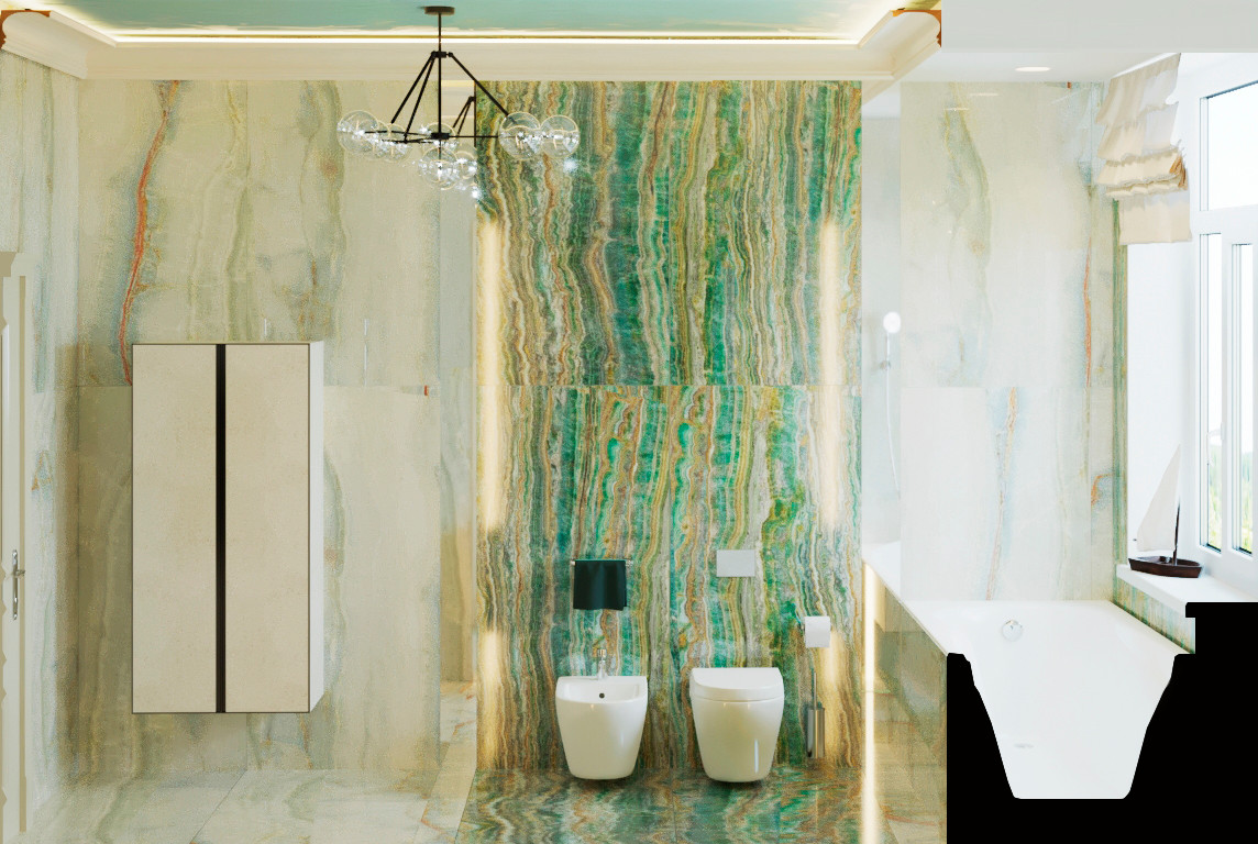 Второй этаж загородного дома, пространство спален в доме, 2020 г.