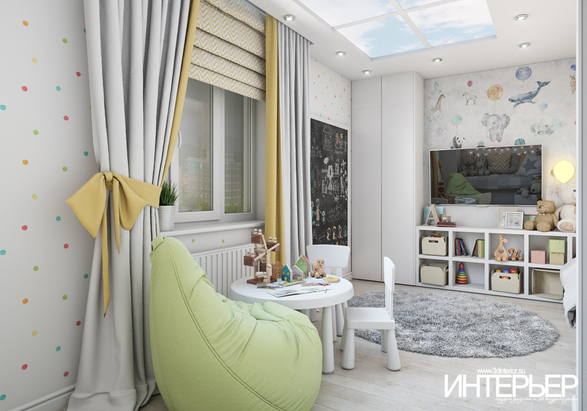 Дизайн-проект детской коснаты в частном интерьере квартиры г.Пятигорск