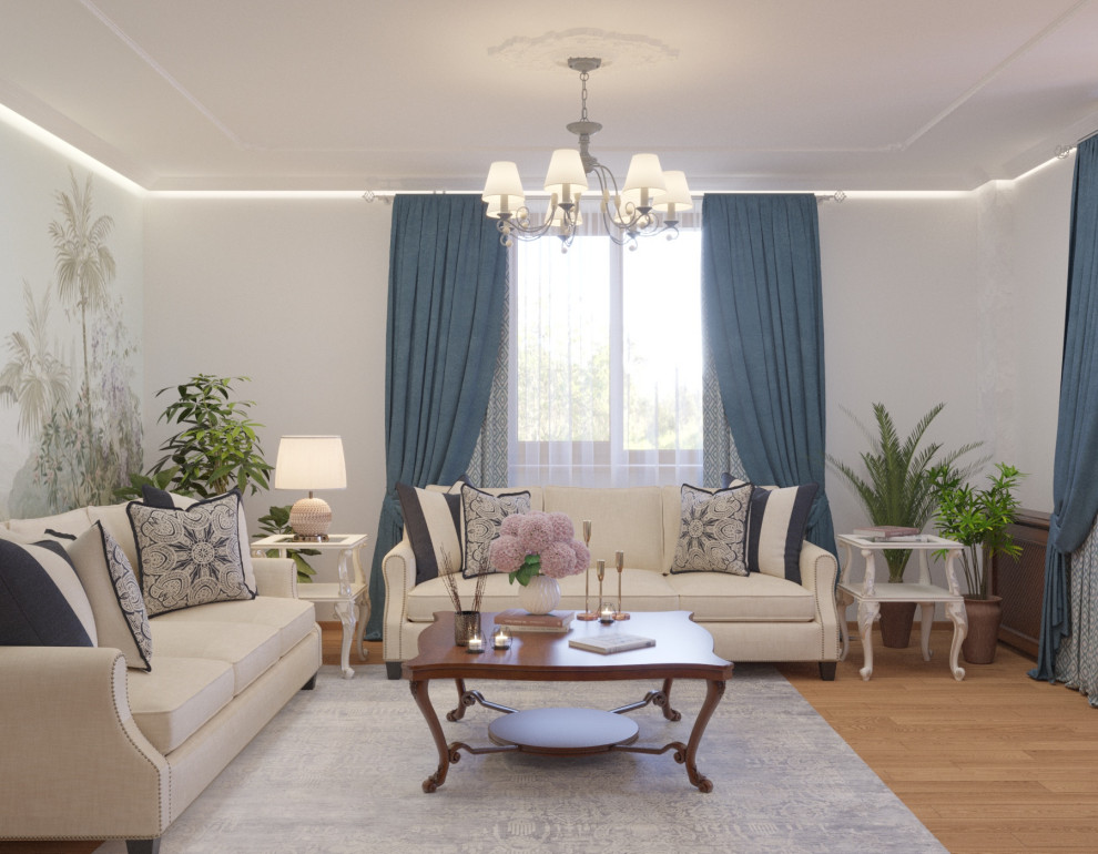 гостиная в средиземноморском стиле