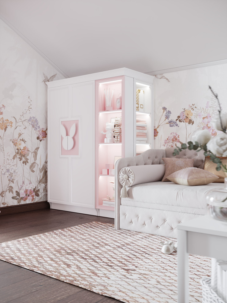 Обложка проекта: Детская для девочки в загородном доме, 14,5 кв.м