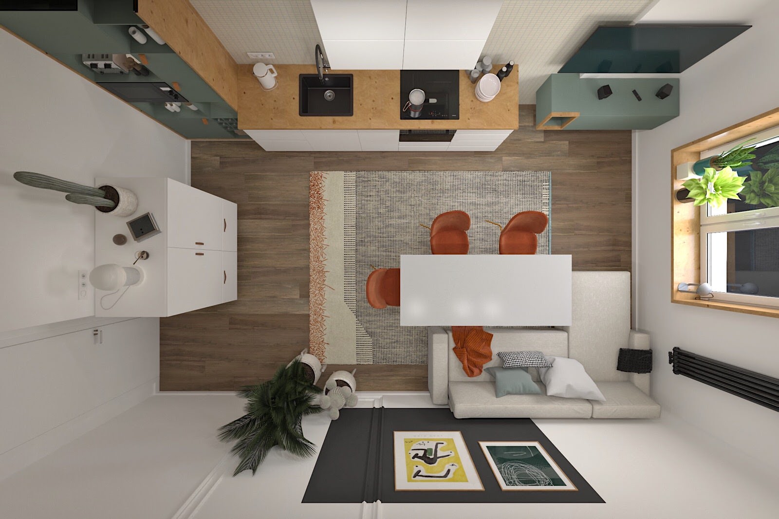 Кухня комбо из ИКЕА и заказной мебели