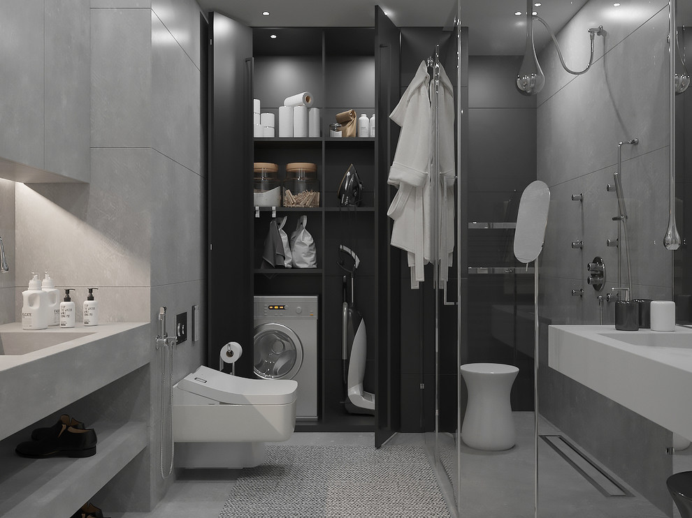 Обложка проекта: НЕБОЛЬШОЙ САН УЗЕЛ С БОЛЬШОЙ СИСТЕМОЙ ХРАНЕНИЯ