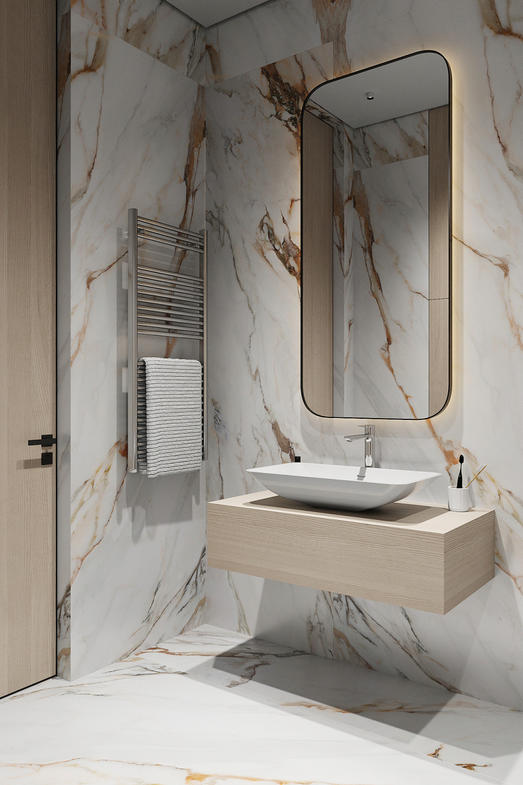 Дизайн интерьера квартиры в современном стиле в ЖК Сити Парк 2