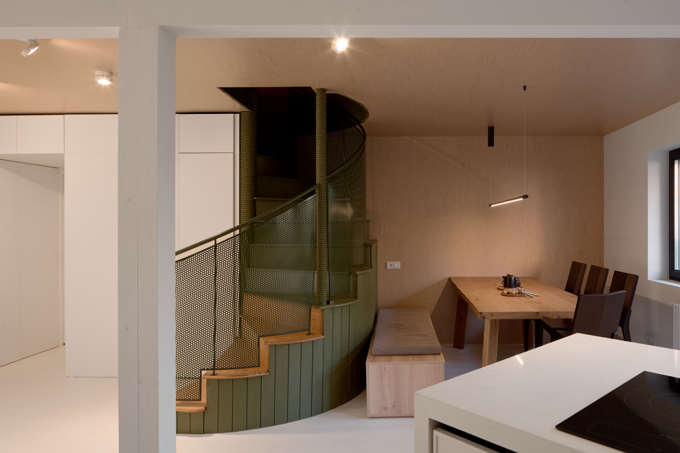 Кухня-гостиная. Разворот на 45 градусов