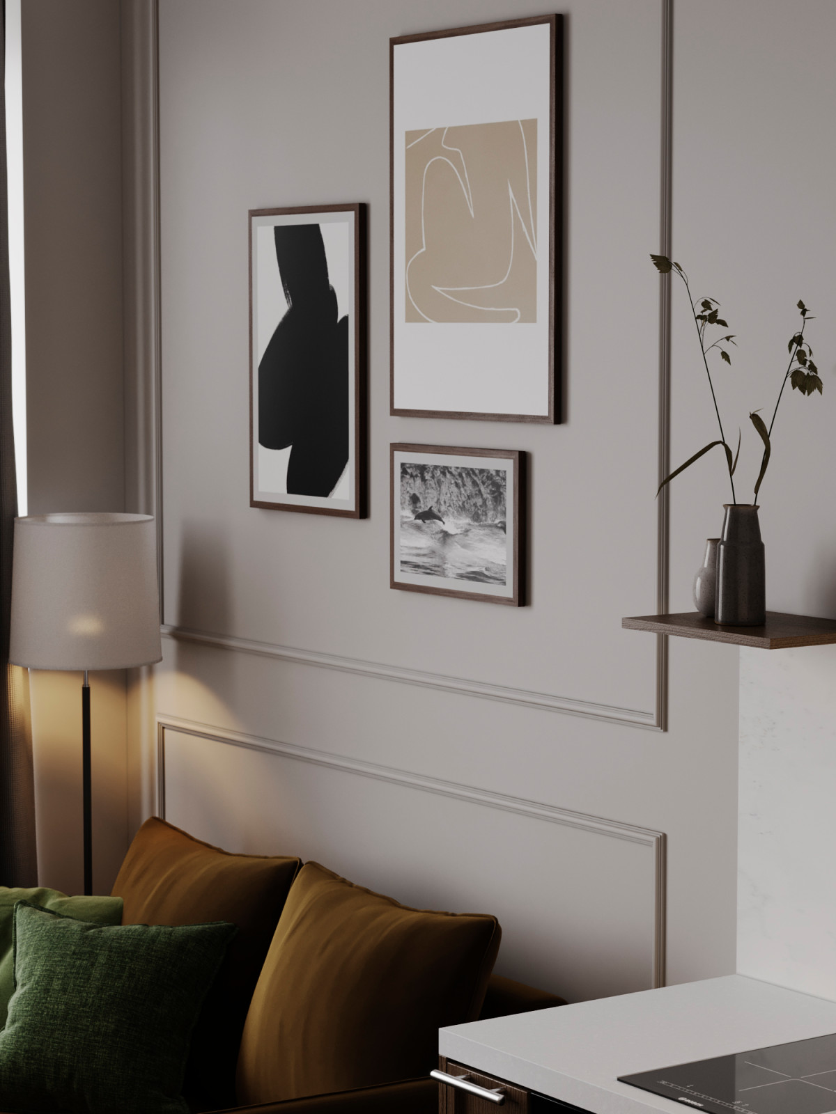 Уютный интерьер в ЖК Западный Порт