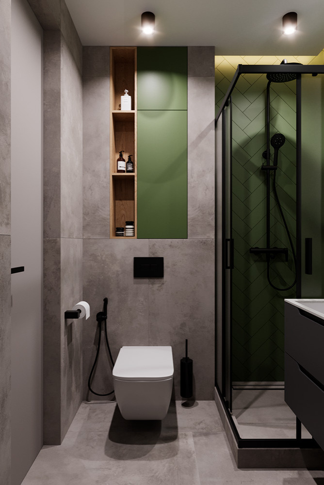 Евро трехкомнатная квартира в современном стиле ЖК Атмосфера