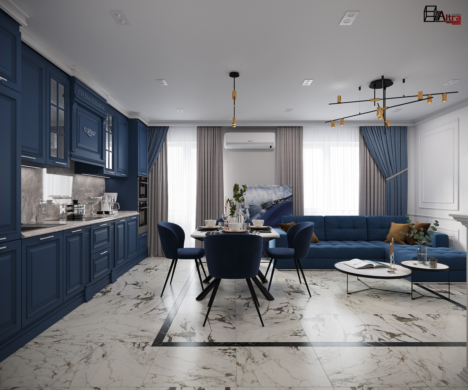 Обложка проекта: Квартира в стиле неоклассика