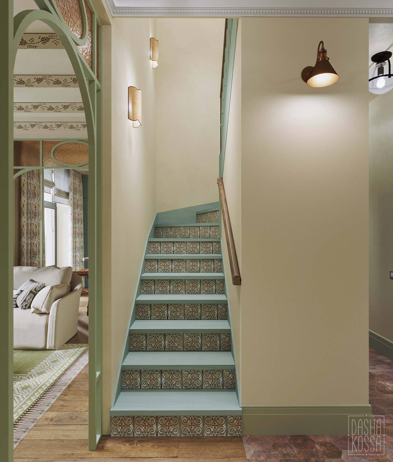 Fairy Countryside. Трехуровневая квартира для сказочной загородной жизни