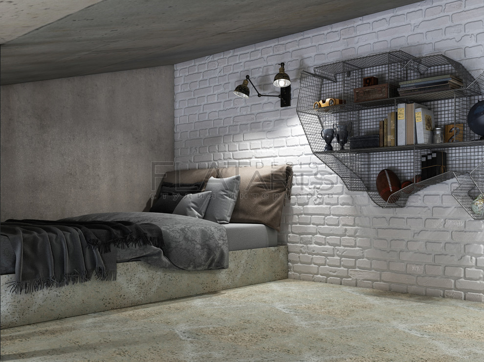 Дизайн двухуровневой квартиры 134 кв.м. в стиле лофт