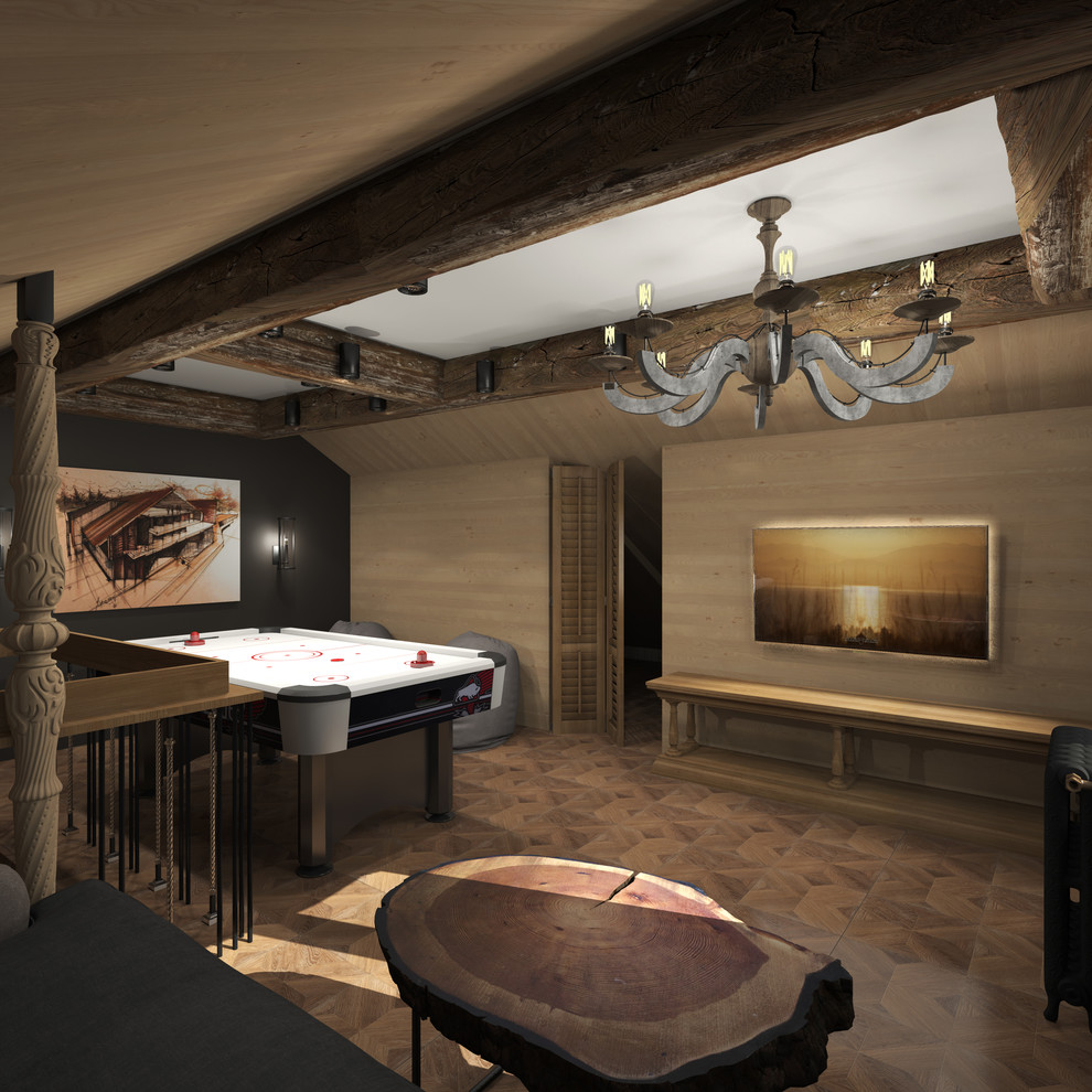 Интерьеры двухэтажной бани. Комната для детей(2 этаж)