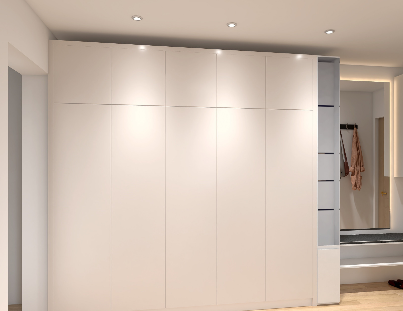 Спальня с гардеробная