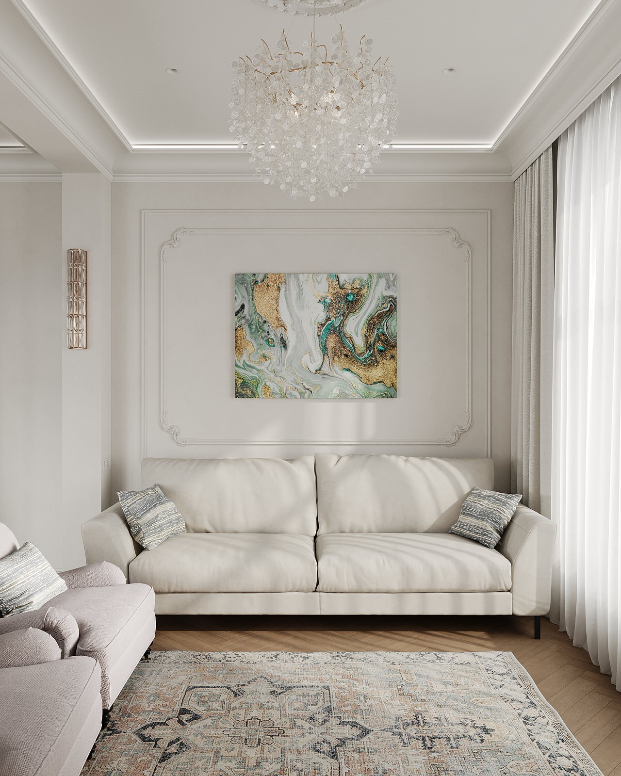 Дизайн-проект кухни-гостиной в частном доме