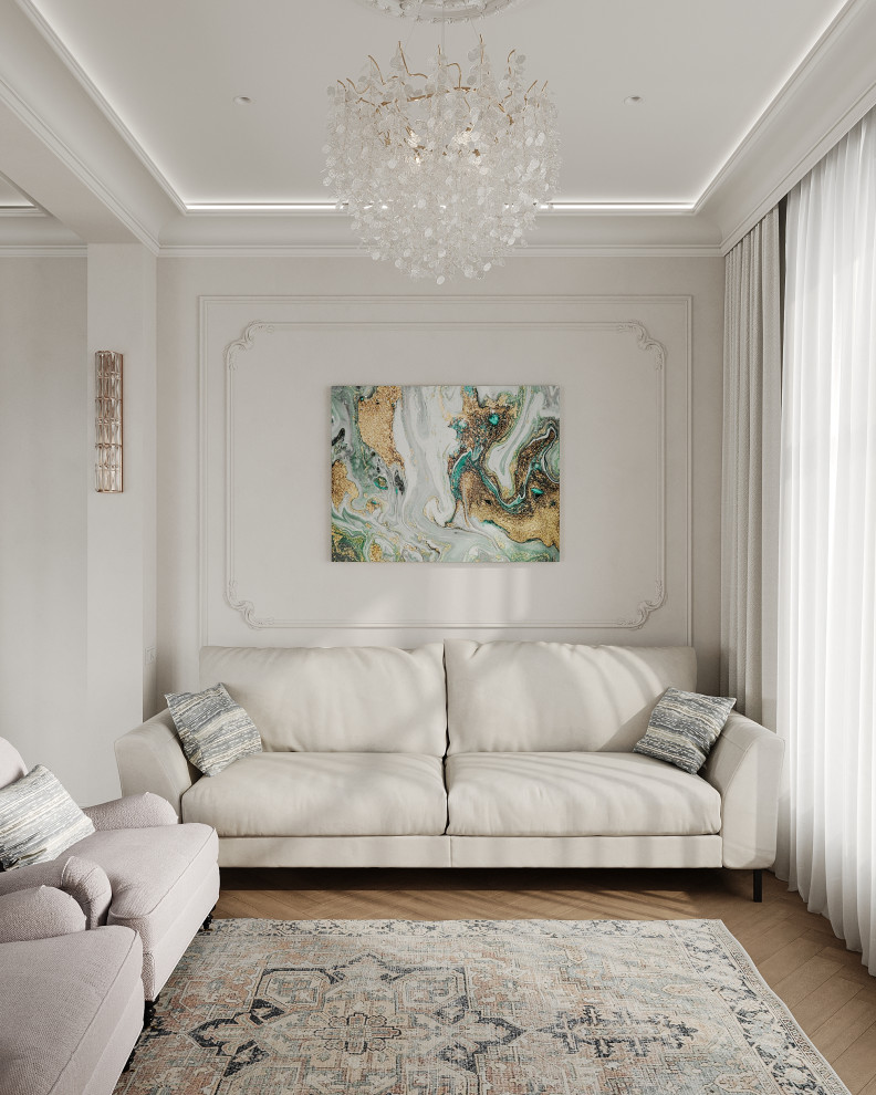 Дизайн-проект кухни-гостиной в частном доме