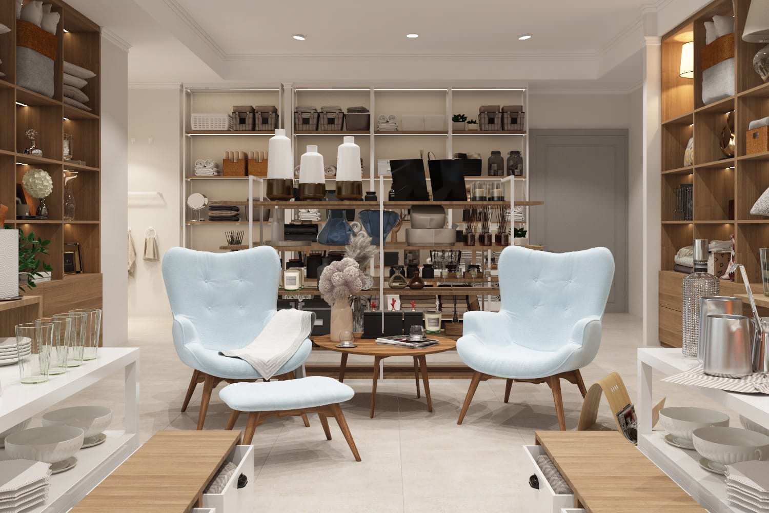 Обложка проекта: Дизайн-проект магазина домашнего текстиля в Липецке