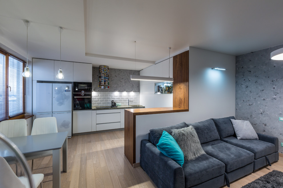 Квартира в современном стиле с элементами скандинавского