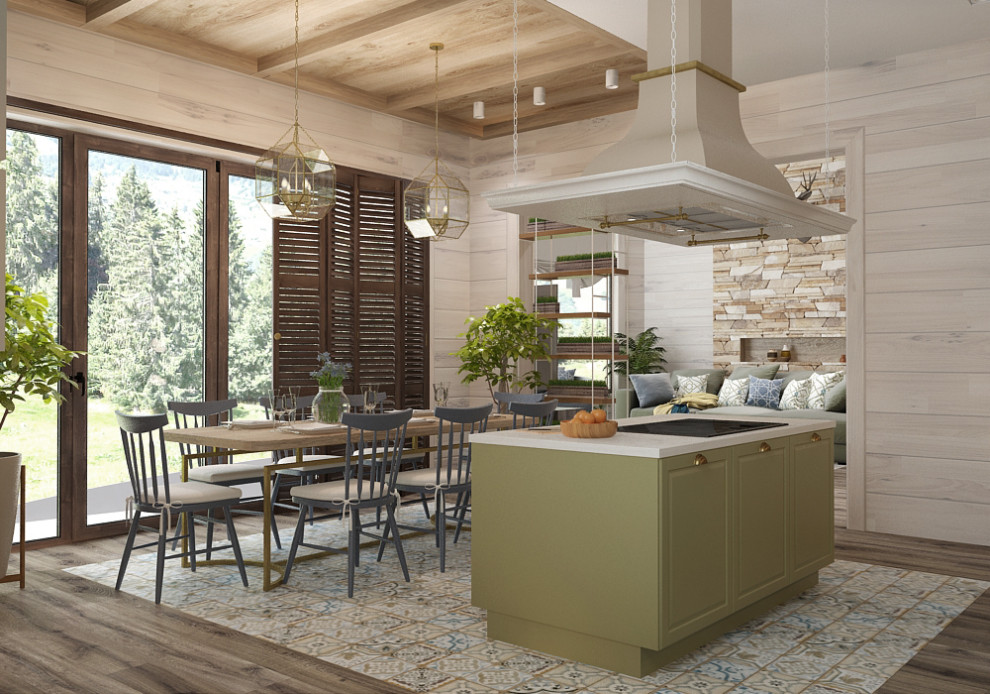 Частный дом с деревянного сруба