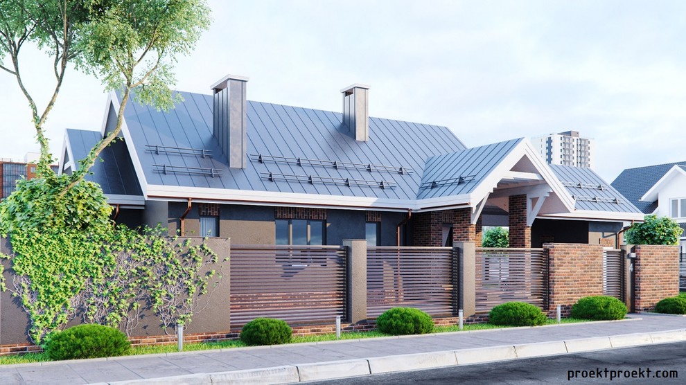 Обложка проекта: Одноэтажный дом