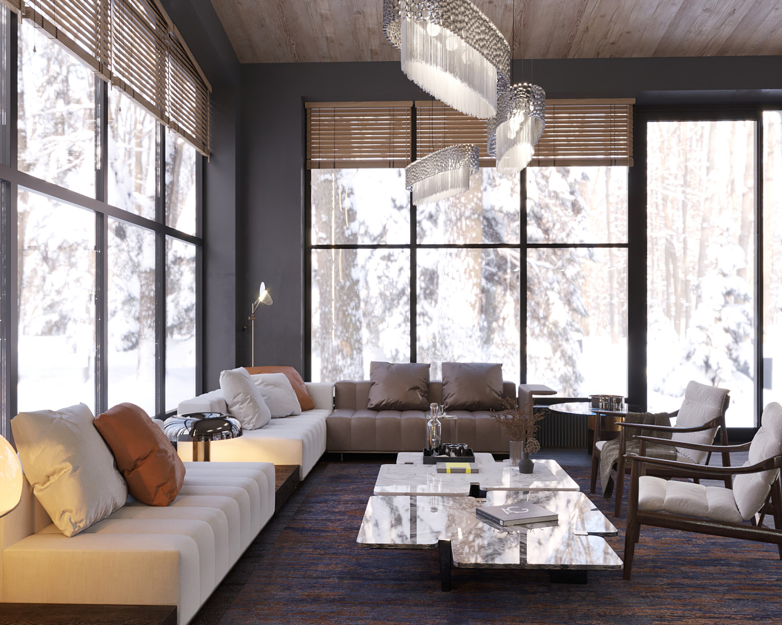 Дизайн интерьера в КП Сосновый Бор село Нижний Ольшанец, Белгородский район