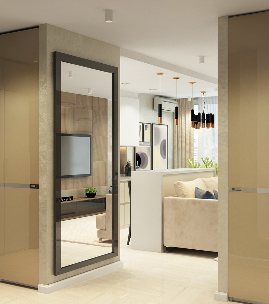 Дизайн - проект 3к. кв 96 м2 для молодой семьи в ЖК "Никольский"