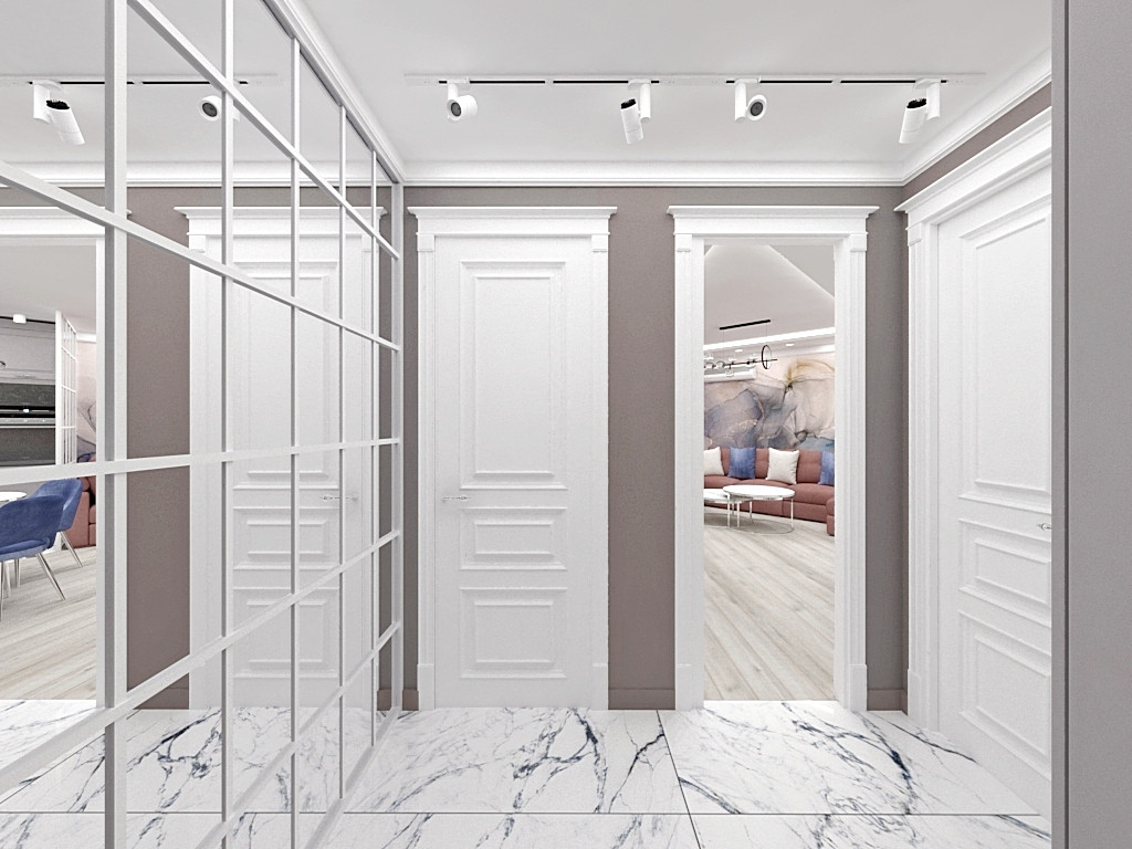 Современная классика в двухкомнатной квартире