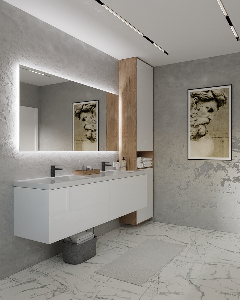 Просторная ванная комната