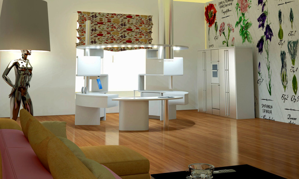 Холостяцкая квартира.Кухня студия