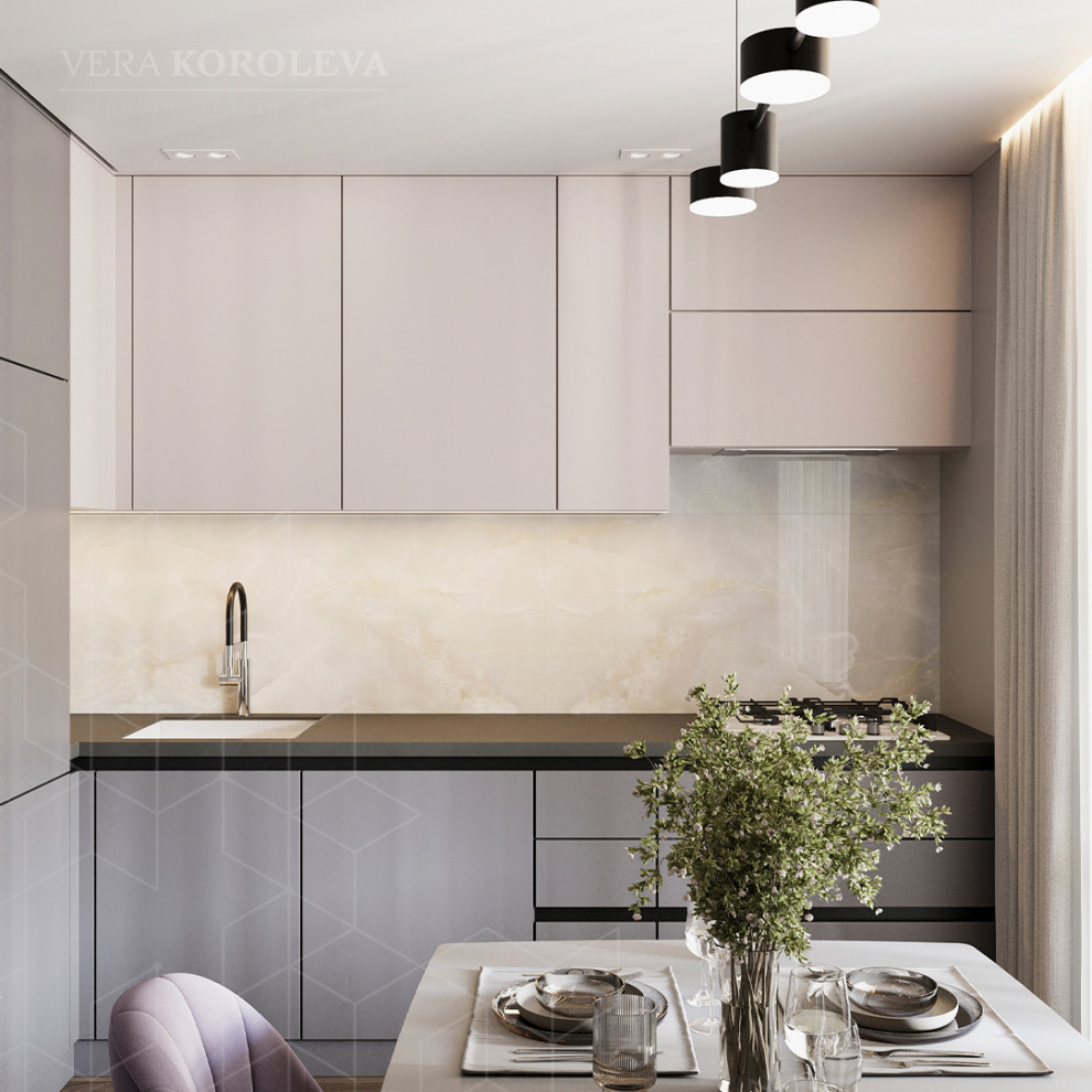 Лавандовая дымка: красивая и функциональная двушка 47 кв.м