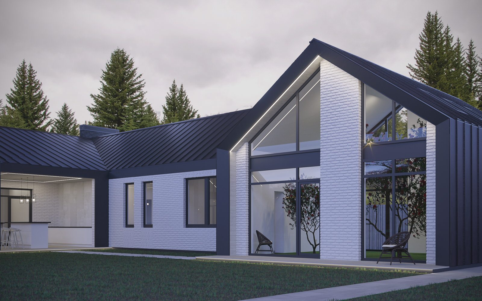 Дом в стиле BarnHouse (БарнХауз)