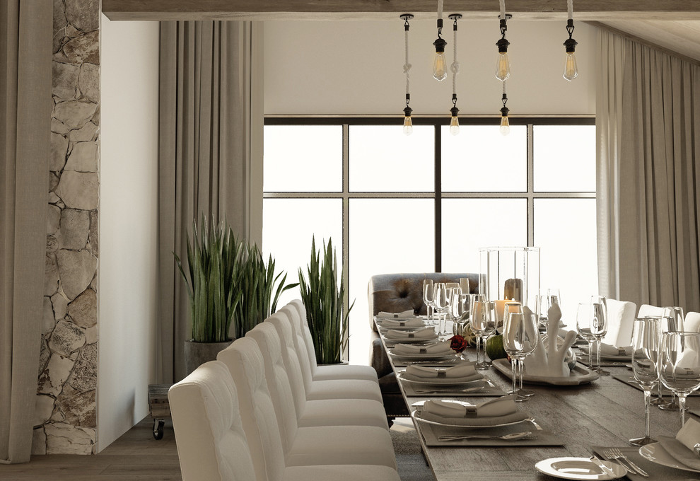 Гостиная в стиле шале