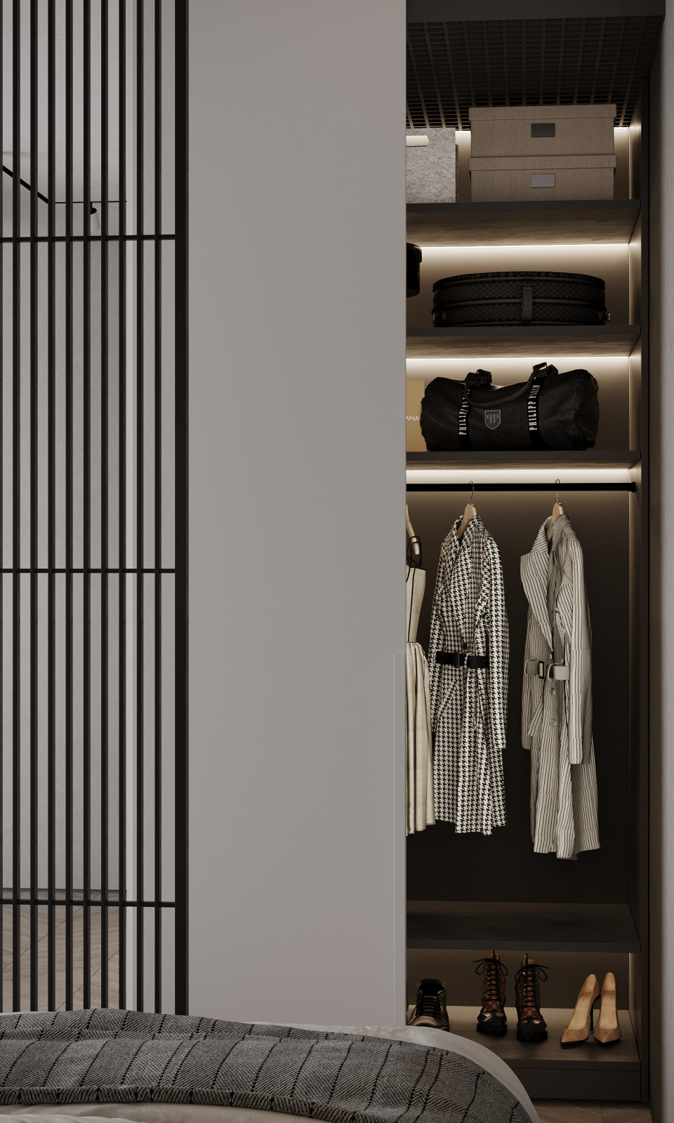 Дизайн интерьера квартиры в современном стиле в ЖК Сити Парк 1