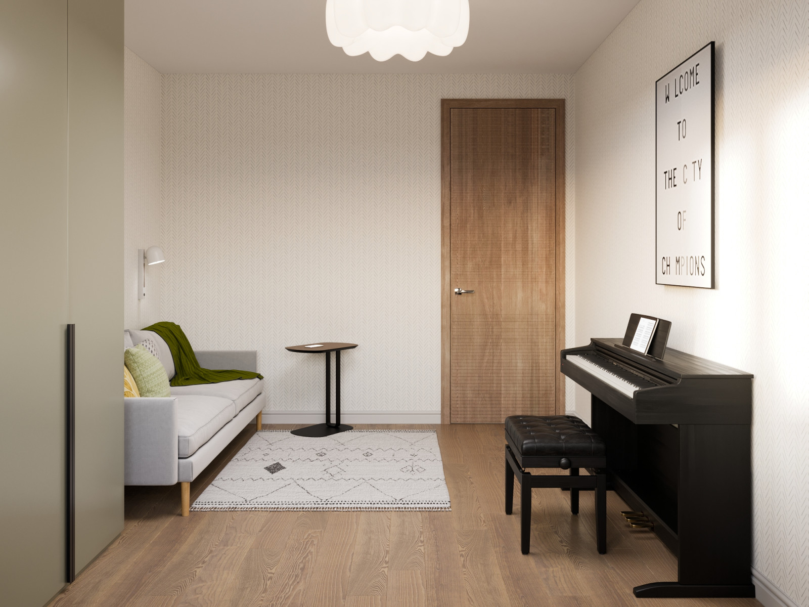 Обложка проекта: Крылатское, гостевая комната, детская комната, кабинет