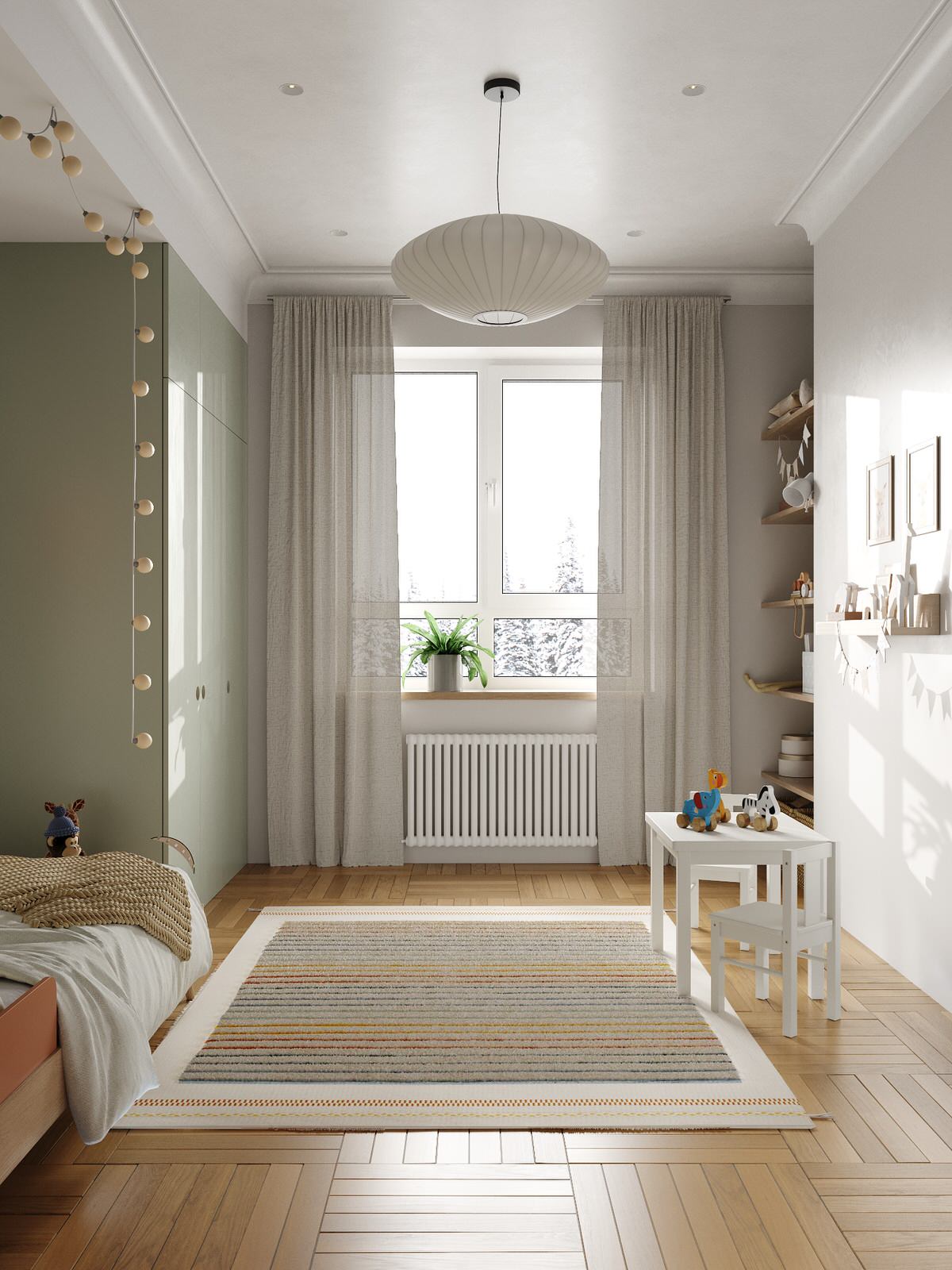 Интерьер квартиры 80 м2 в ЖК Вестердам на западе Москвы