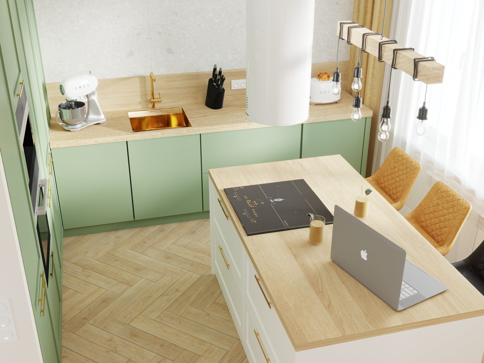 Яркий интерьер квартиры в стиле сканди