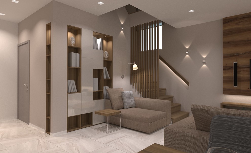 Обложка проекта: Интерьер коттеджа в современном стиле. 120 кв.м.