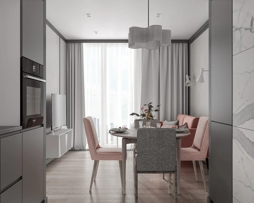 Квартира для семьи из трех человек, 55 кв.м. ЖК "Хорошевский"