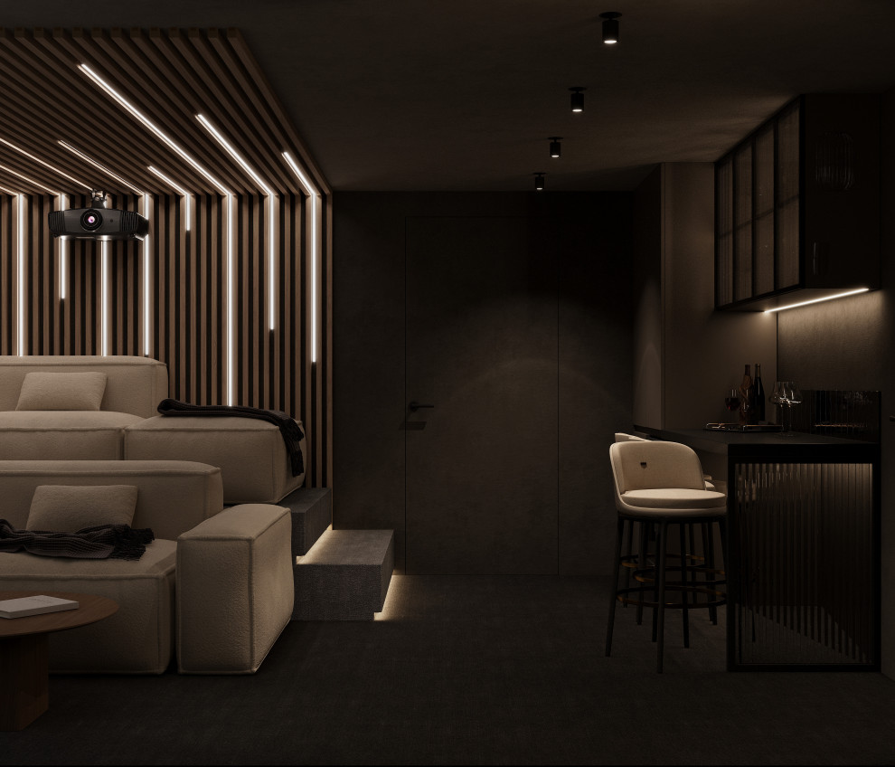 Цокольный этаж дома Тихая роскошь